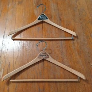 Wooden Hangers Advertising Ingram's Pomell's Batts Wishbone